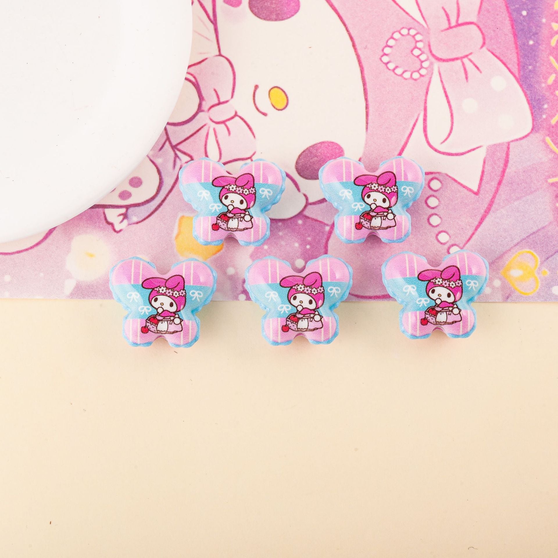Wholesale 10pcs DIY Acrylic Butterfly Beadable Accessories