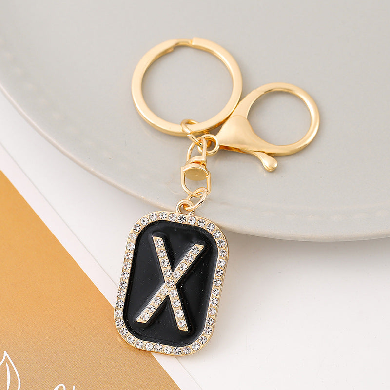 Wholesale Creative 26 English Letters Zinc Alloy Keychain
