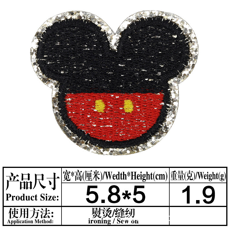 Wholesale 13 Styles Cartoon Cloth Patches Decorative Twill Sew On Appliques For Bags Clothing Hats Fashion Resale Accessory MysteryZone