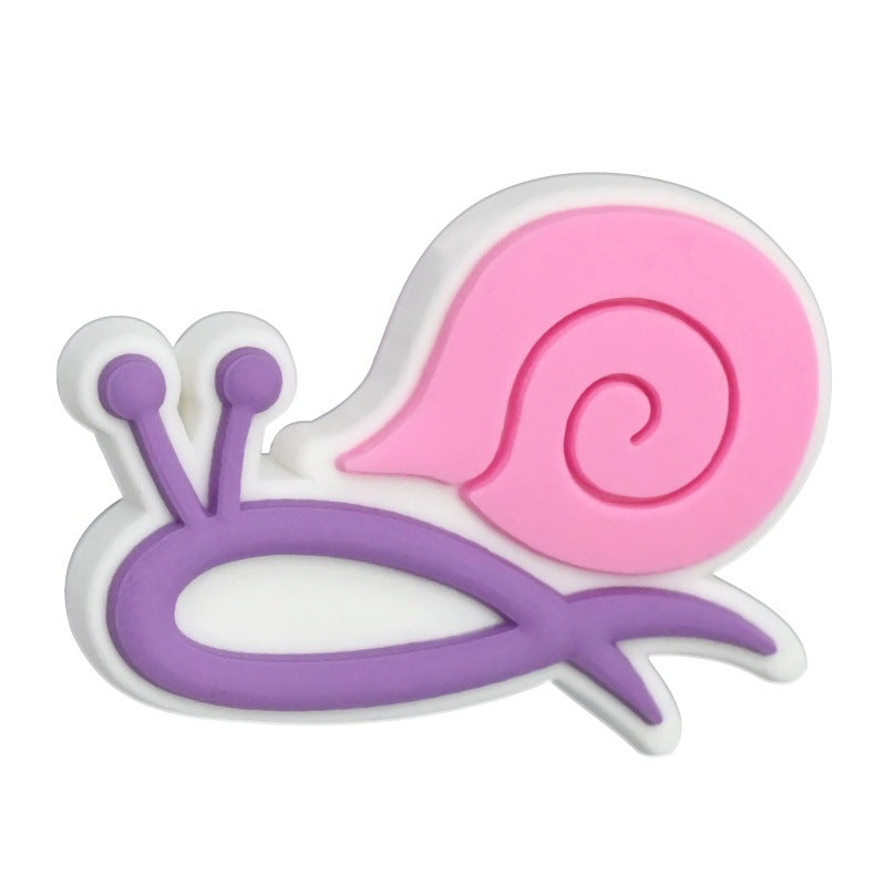 Wholesale Random 100pcs Colorful Ribbon Beads PVC Soft Rubber Beads Focal Beads