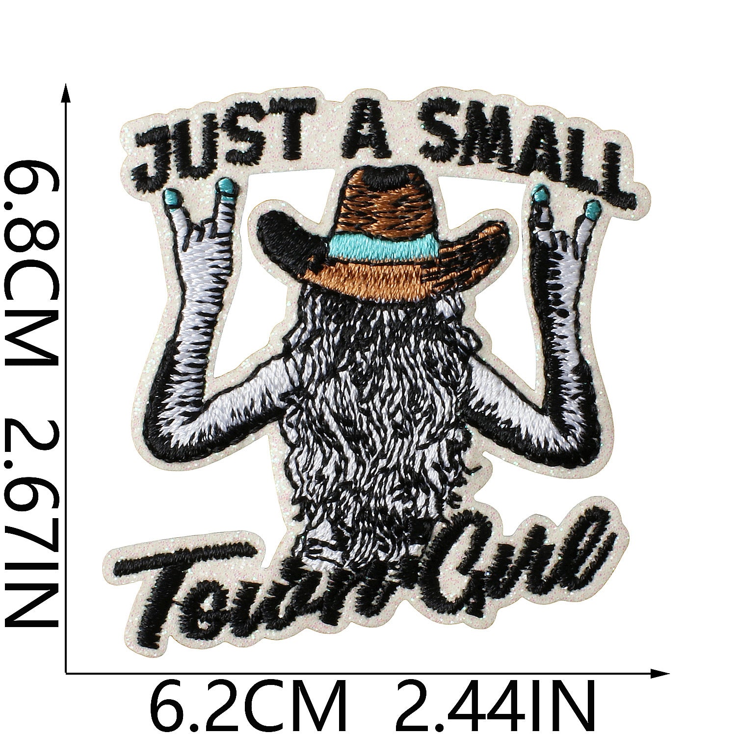Wholesale Glitter Embroidered Fabric Patch Vintage American Retro Billiards Poker Cowboy Bow Flower Design For Clothing DIY Gift