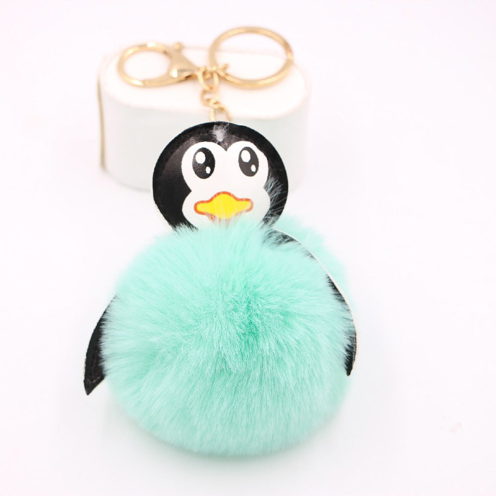 Wholesale Antarctic Cute Baby Penguin Plush Ball Pendant Keychain