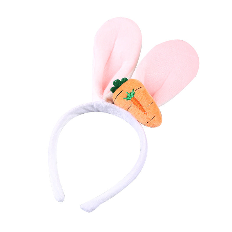 Wholesale Creative Cute Rabbit Ears Atmosphere Photo Carrot Headband Easter Party Performance Decorations