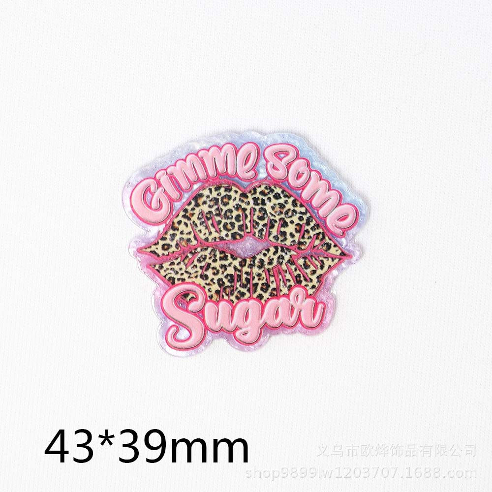 Wholesale 10pcs Cartoon Letter Heart Jewelry Accessories DIY Patch FlatBack