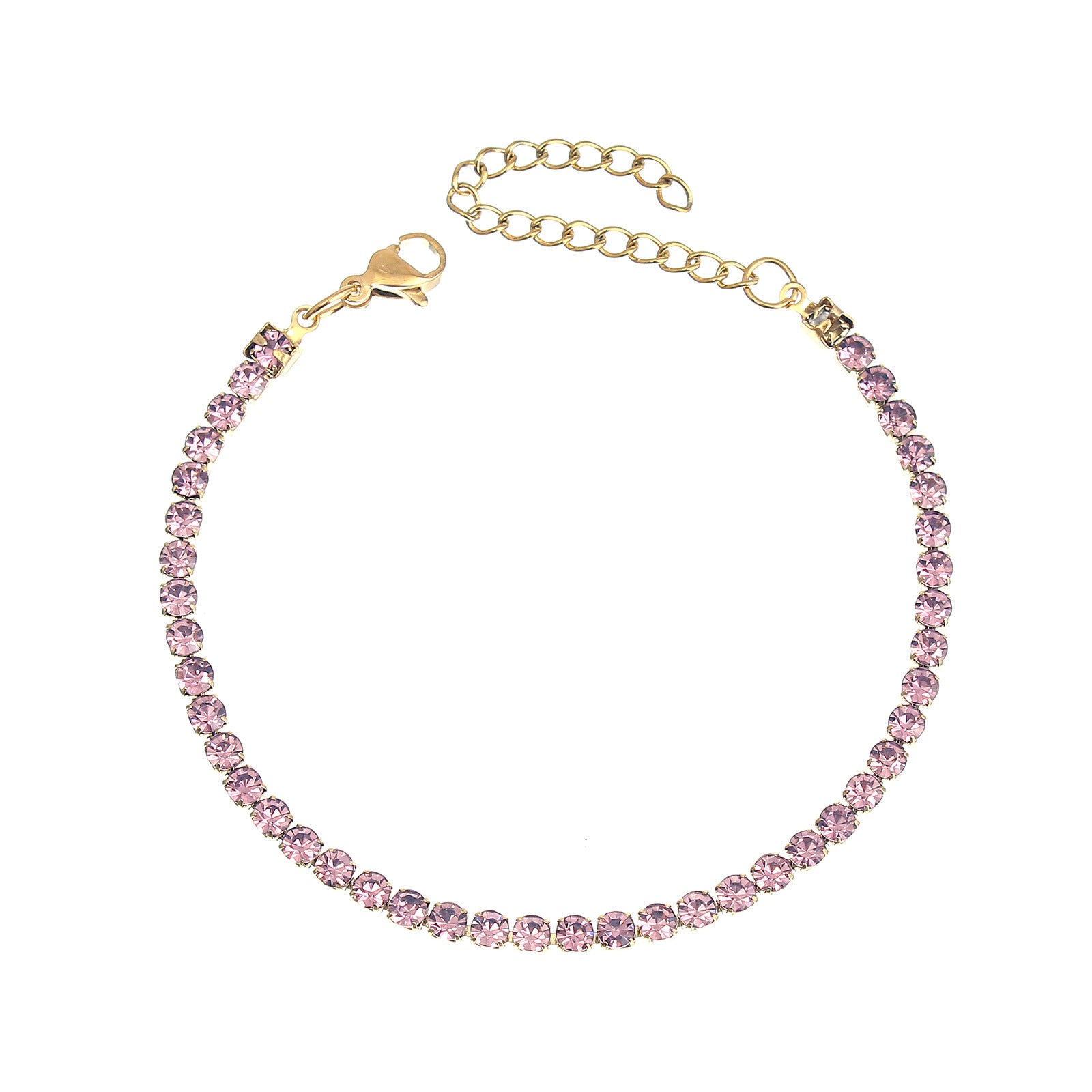 Wholesale Stainless steel zircon diamond cool style bracelet