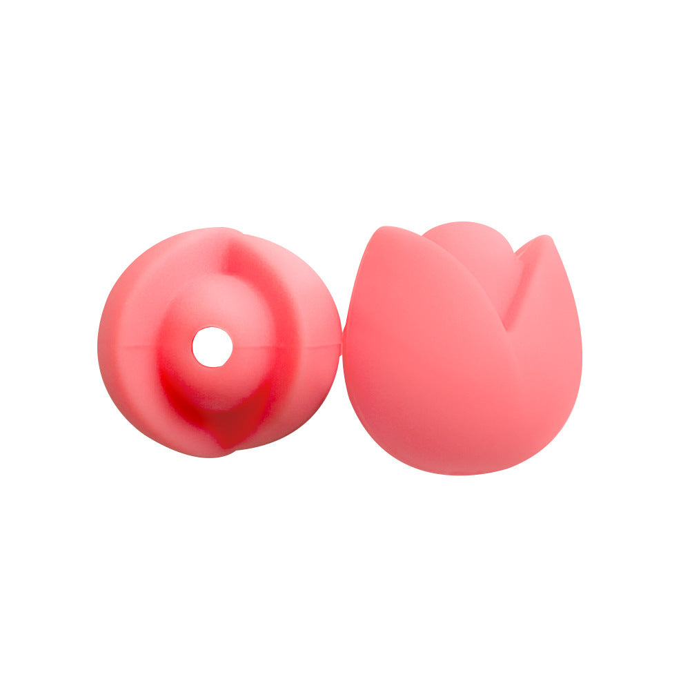 Wholesale 10pcs/pack Silicone Lotus Focal beads