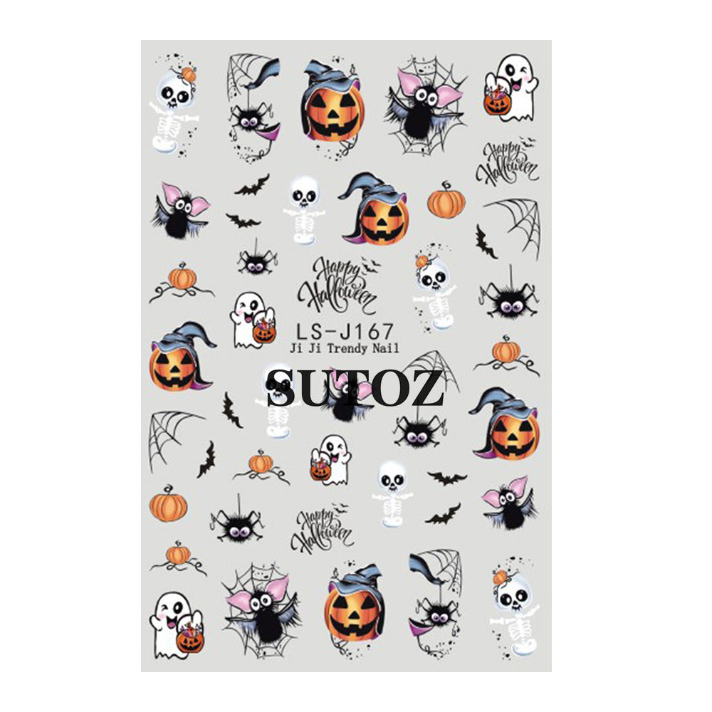 Wholesale 3pcs/pack nail art stickers cartoon cute nail stickers