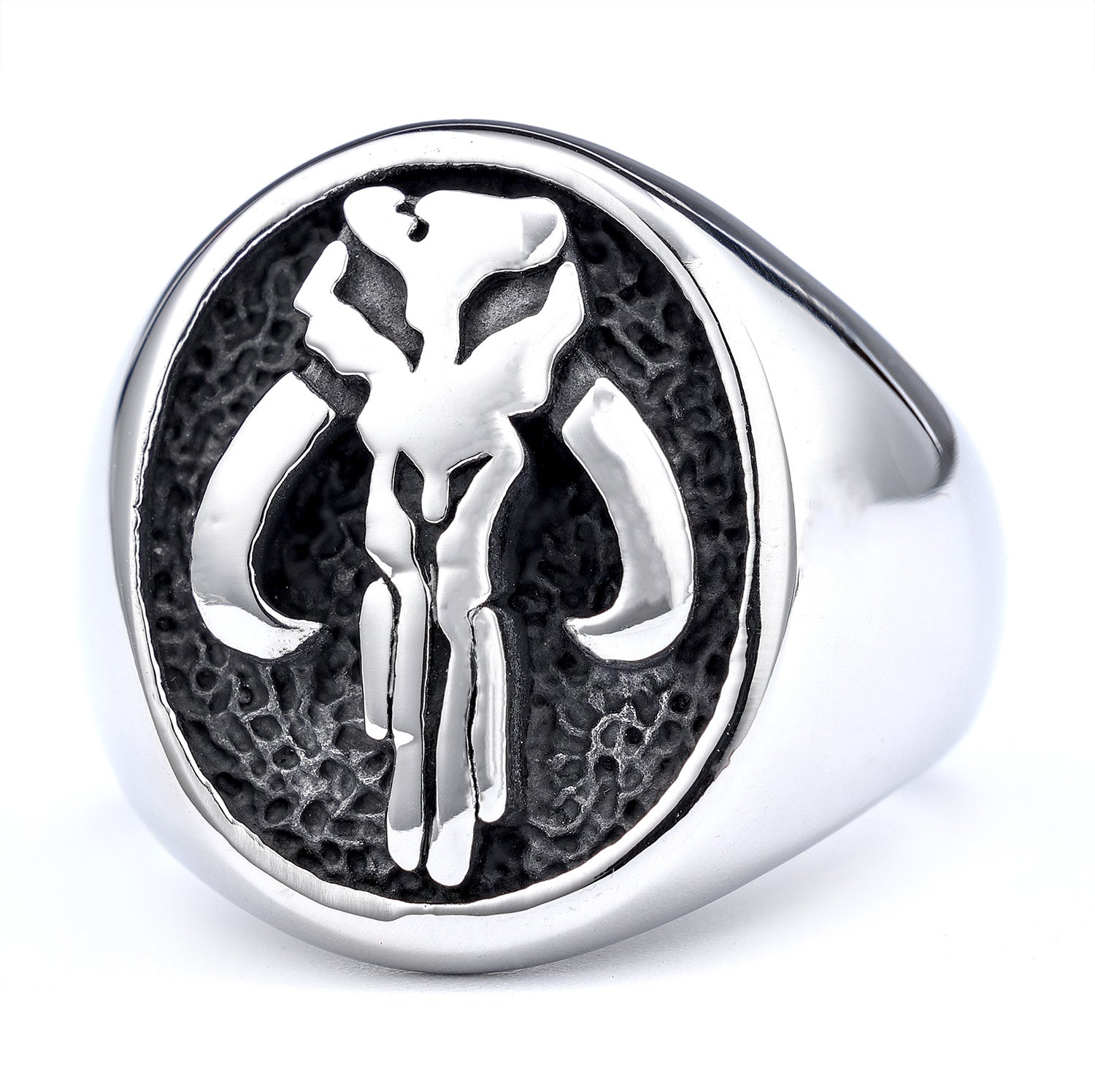 Wholesale  Simple Retro Punk Goethe Ring Titanium Steel Rust-free Fashion Jewelry Ring Pendant