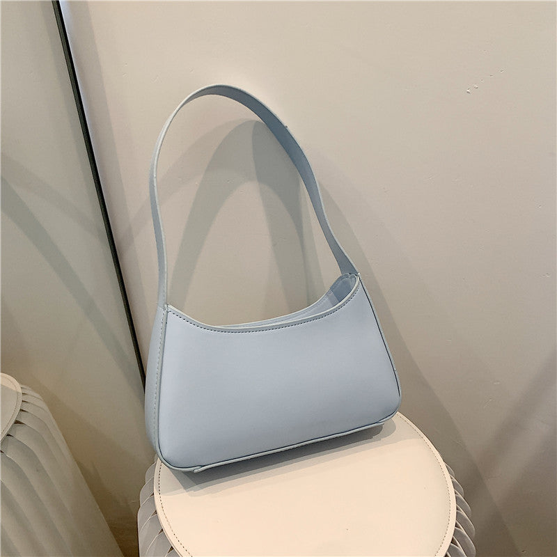 Wholesale Candy Color PU Shoulder Women's Bag