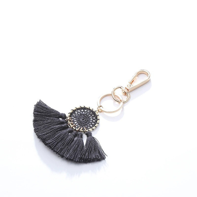 Wholesale Bohemian Tassel Pendant DIY Hand-woven Keychain