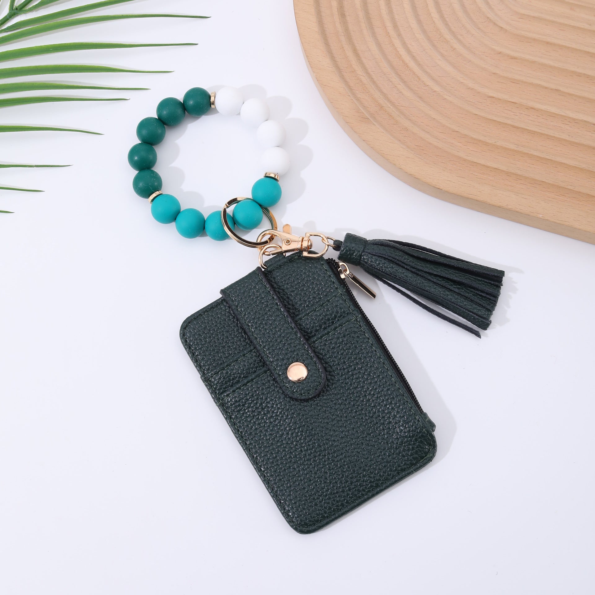 Wholesale Silicone leather wallet  Keychains