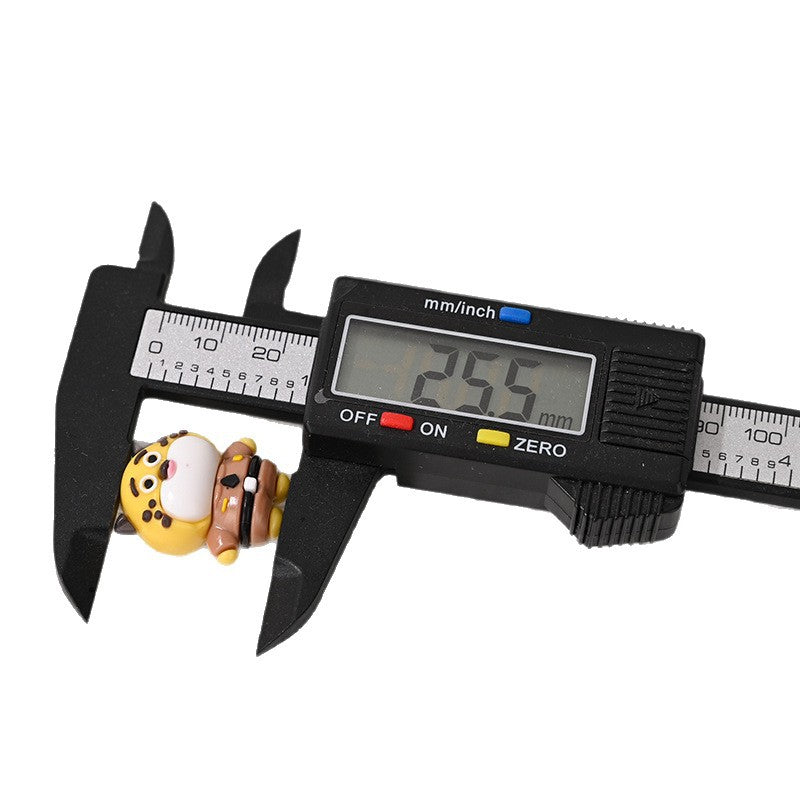 Wholesale  10pcs/pack Cute little leopard straight hole rubber beads    3D Focal Beads