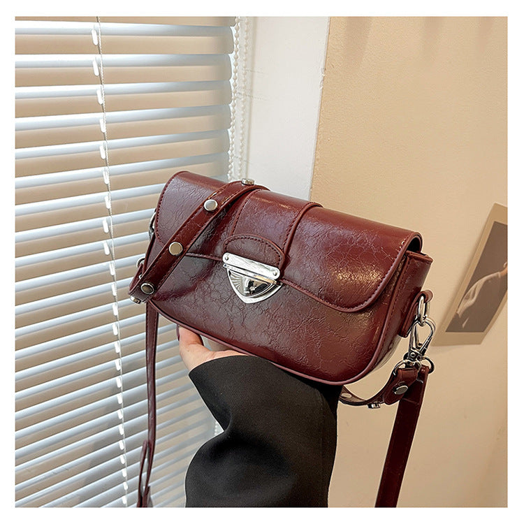 Wholesale PU Lock Buckle Lifting Diagonal Cross Bag