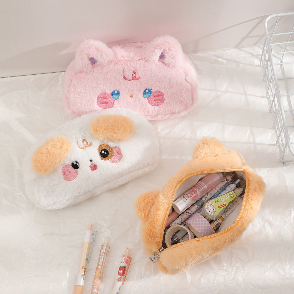 Wholesale Plush Cute Animal Makeup Storage Bag