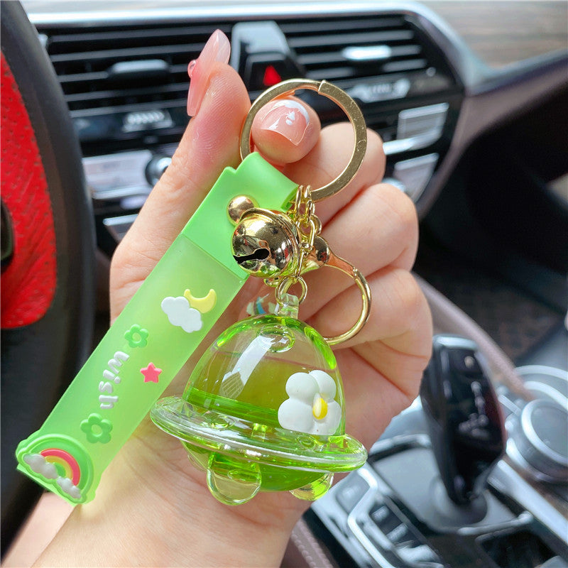 Wholesale Sunflower Floating Bottle Keychains