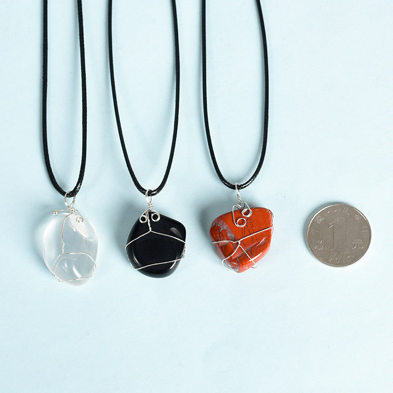 Wholesale Natural Crystal Irregular Stone Necklace