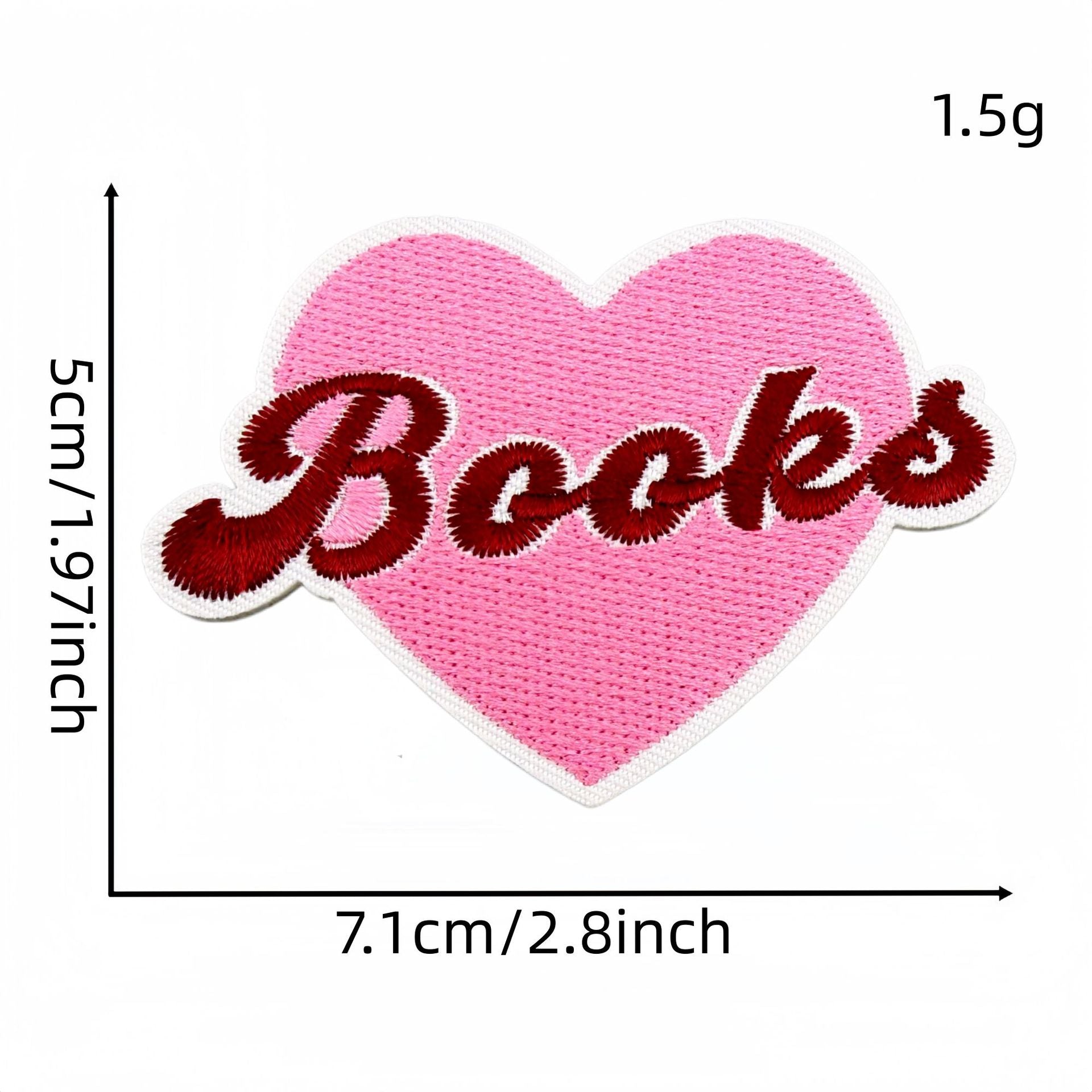 Wholesale Stylish Pink Reading Themed Iron On Embroidered Patches 23 Pack Decorative Accent For Bags Clothes