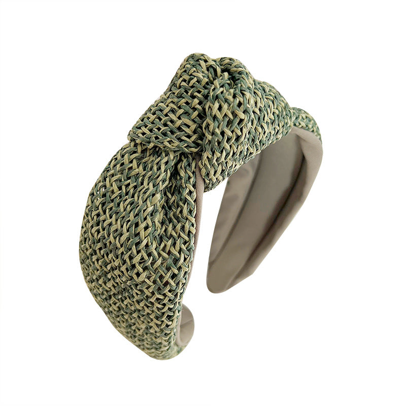 Wholesale Bohemian Autumn and Winter High Skull Knotted Headband