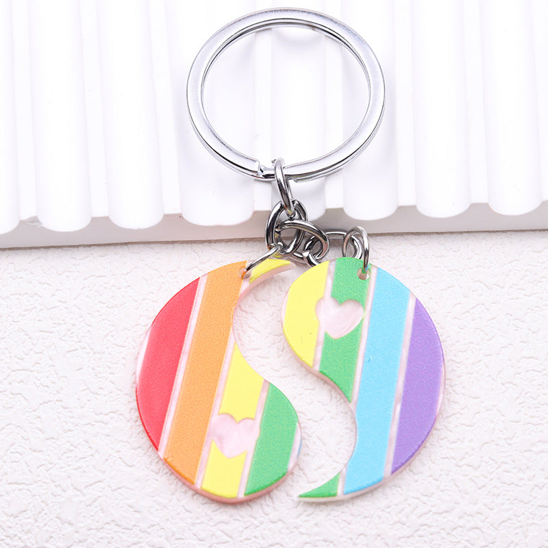 Wholesale Rainbow Acrylic Keychains