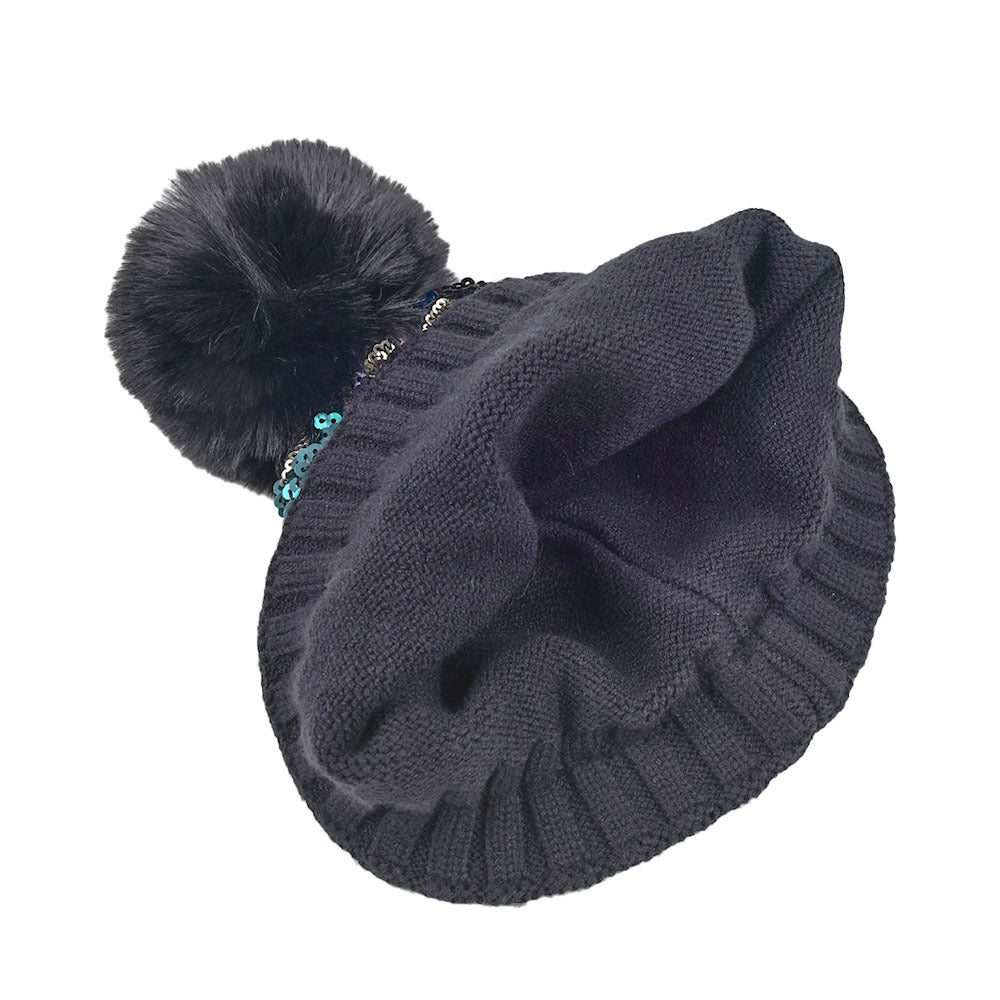 Wholesale Sequin Irregular Knitted Hats
