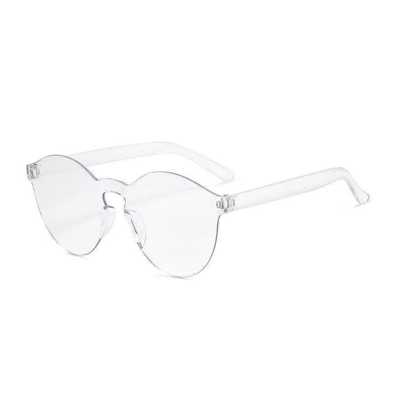 Wholesale Rimless Fashionable Candy Color Versatile Sunglasses