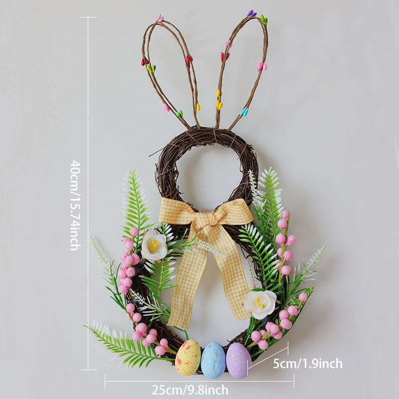 Wholesale wholesale Easter Garland foam egg rabbit Garland decoration home decoration