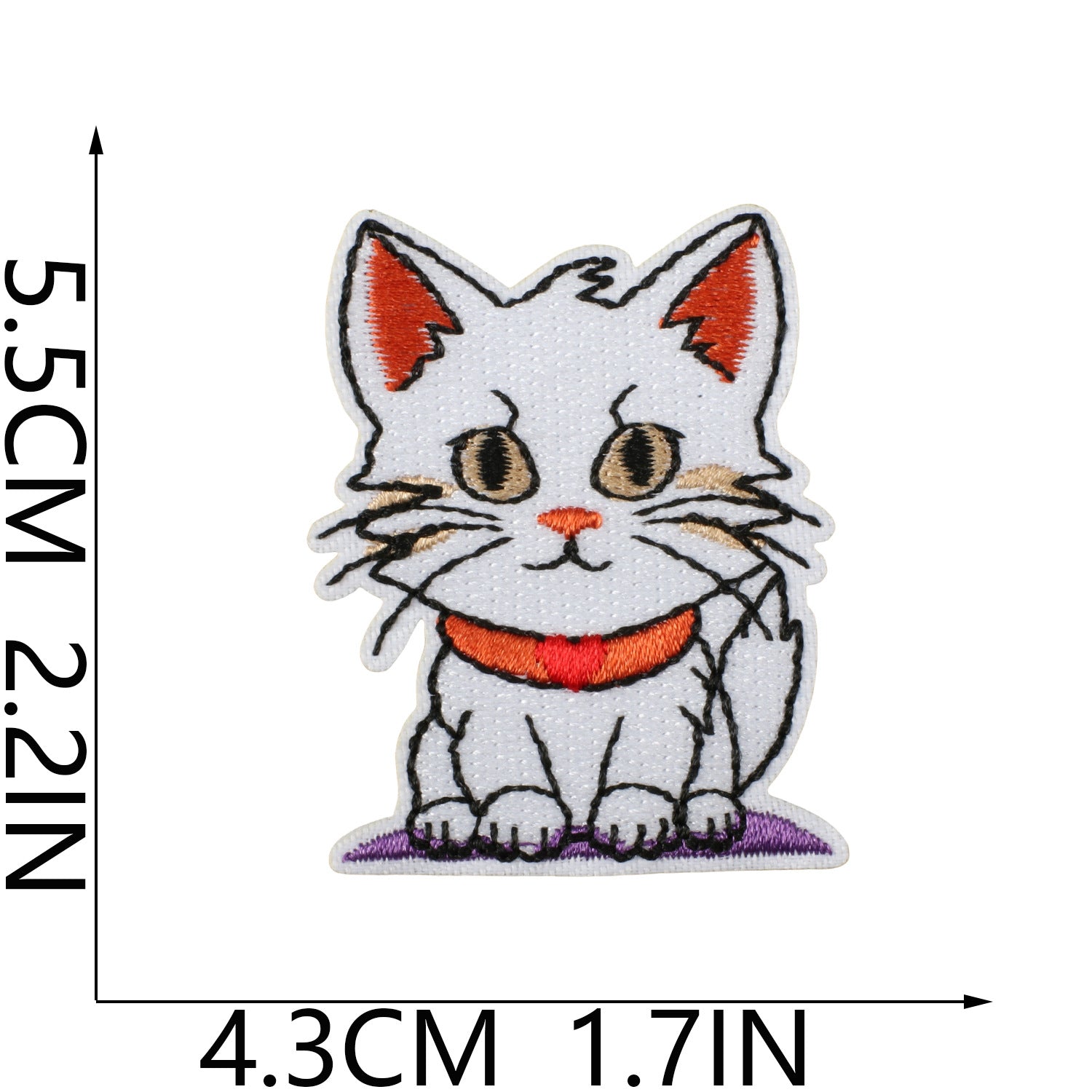 Wholesale Polyester Iron On Embroidery Patch Cat Party Cartoon Kitten Decorative Accent For Clothing Everyday Use