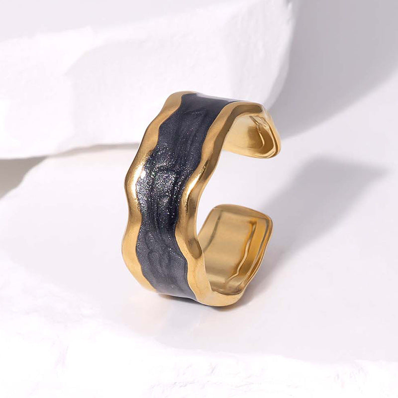 Wholesale Open-Style Stainless Steel Ring — Minimalist &  Understated Design ( Non-Fading)