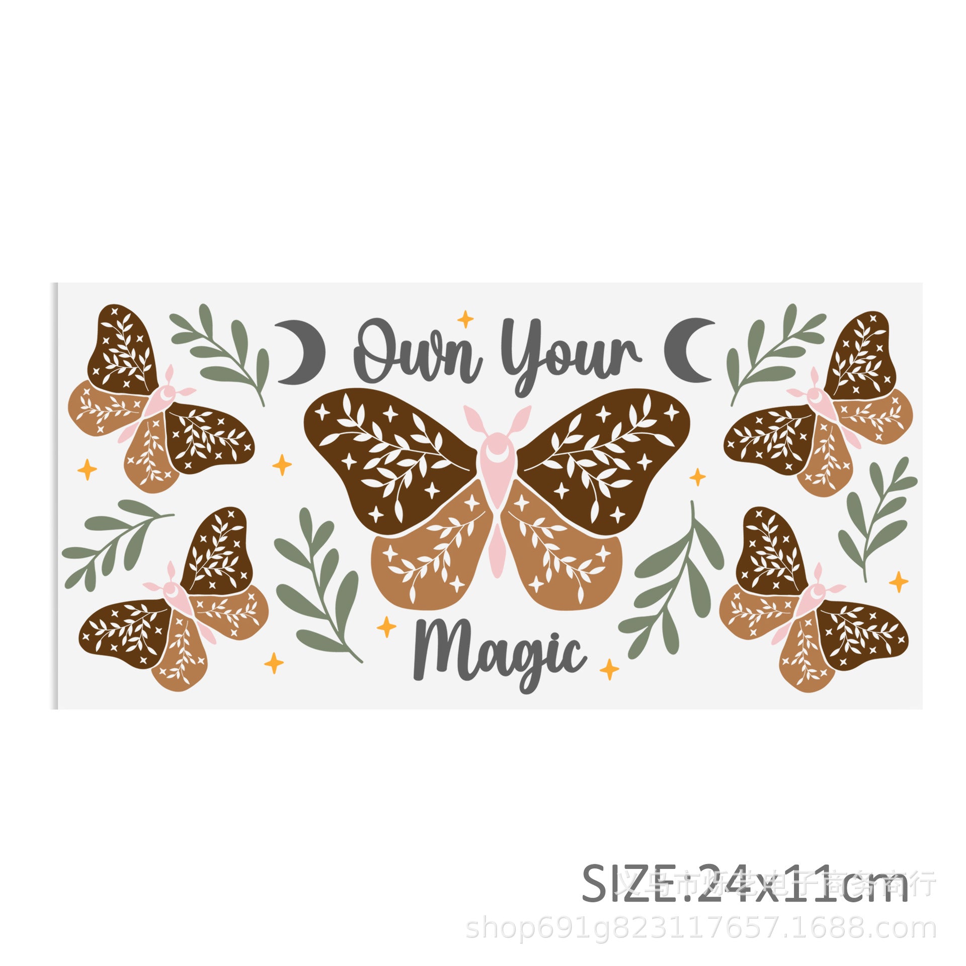 Wholesale Colorful Butterfly and Flower Series 16oz Cup UV DTF Wraps