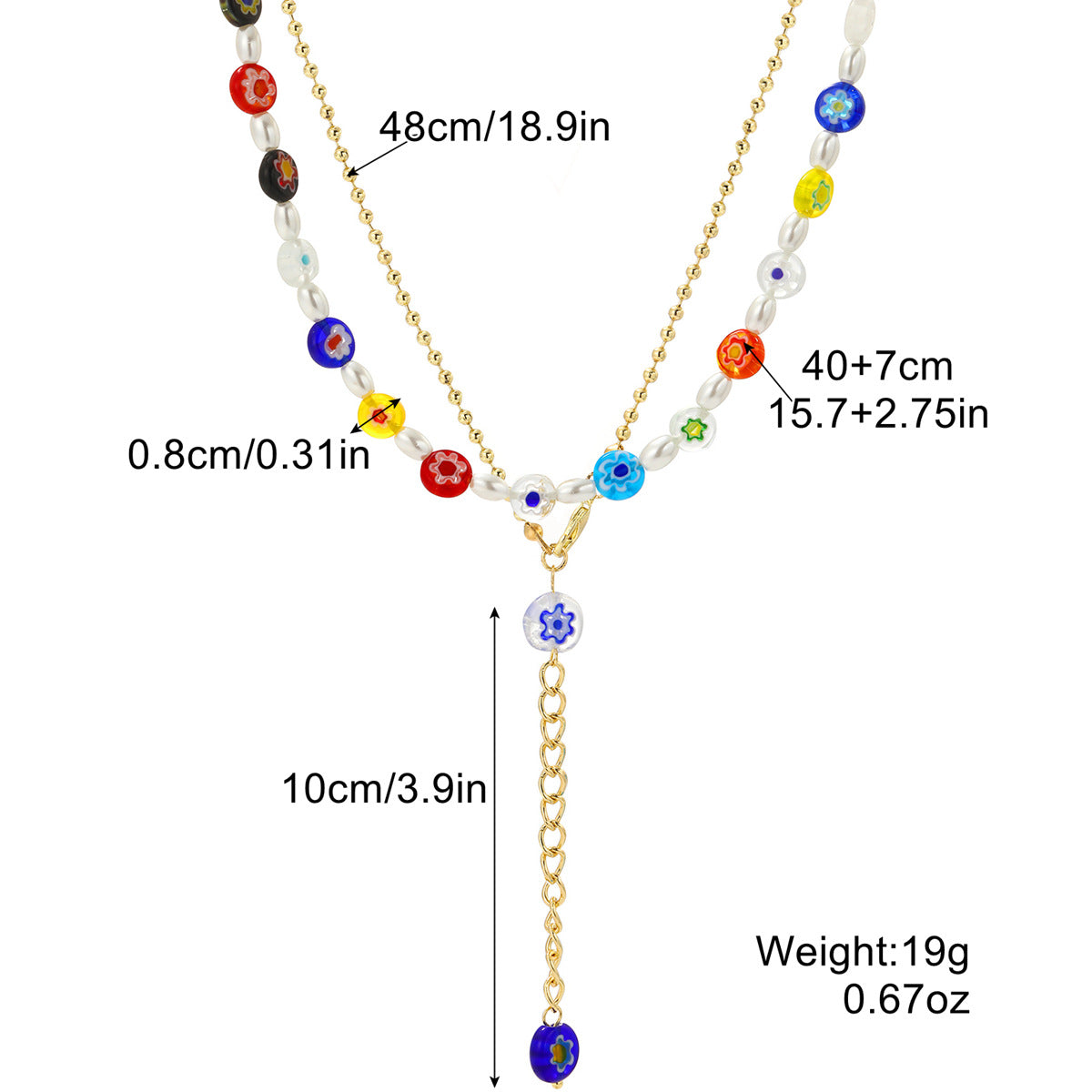 Wholesale Five-pointed Star Stacked Zircon Metal Multi-layer Necklace Jewelry Set