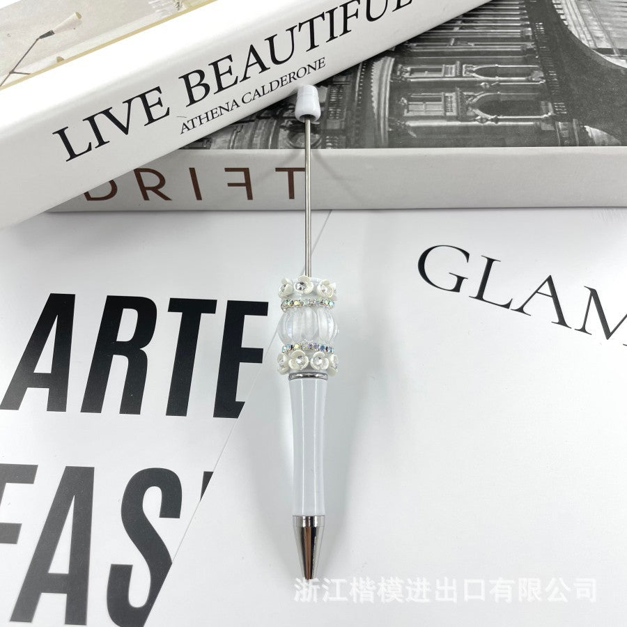 Wholesale Cute Petal Beadable Pen Personalized Cartoon Beadable Pens