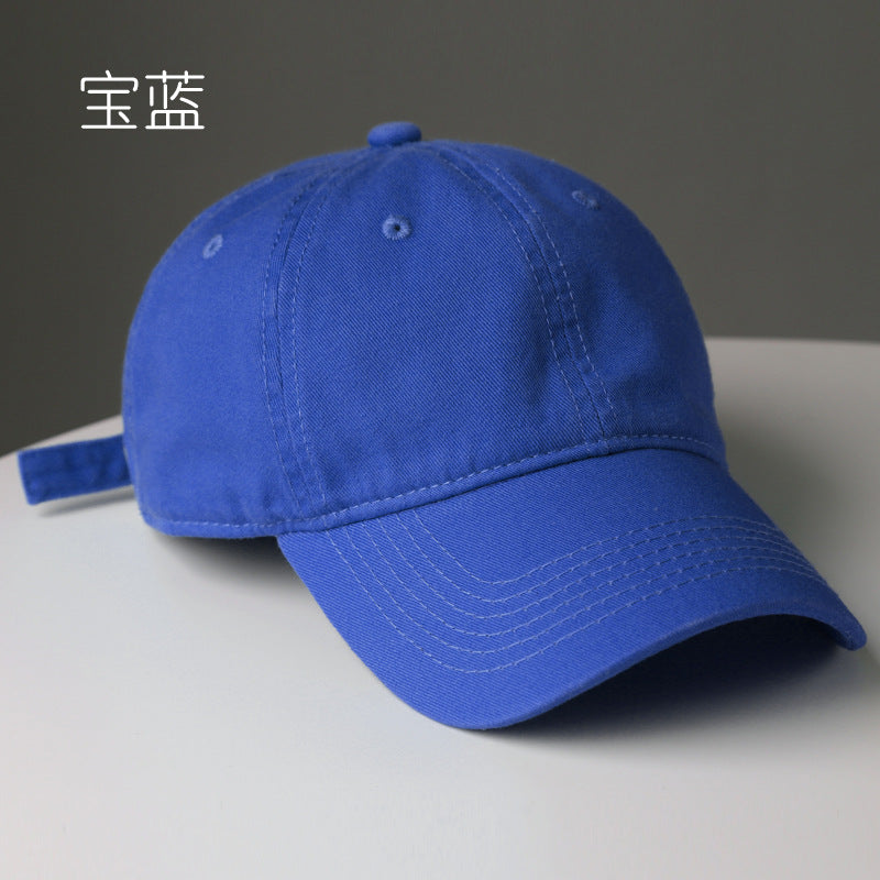 Wholesale Fashion Solid Color Washed Cotton Baseball Cap