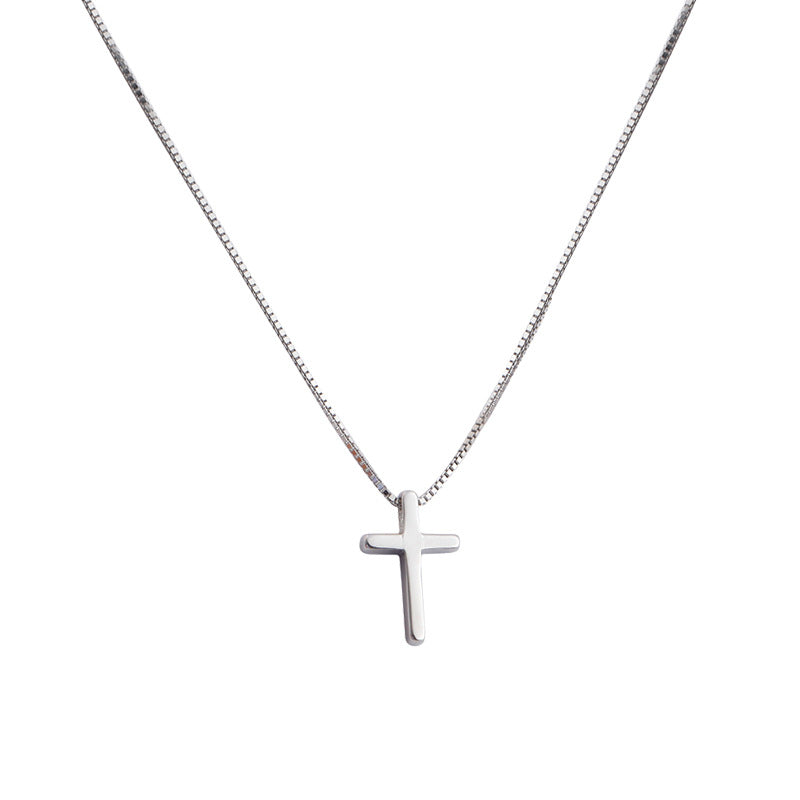 Wholesale Cross Clavicle Versatile Silver Necklace