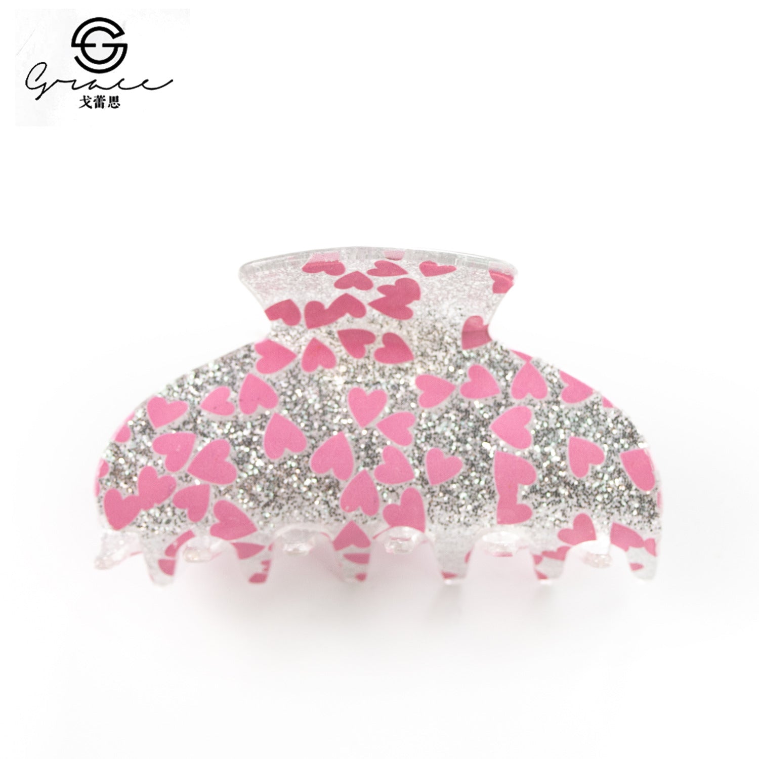 Wholesale Valentine's Day Love Acrylic Hair Clips