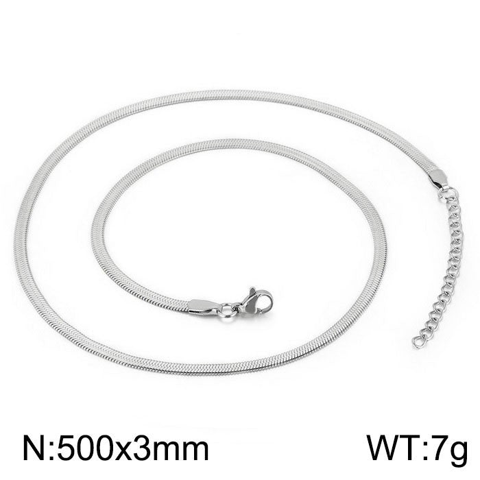 Wholesale personalized blade titanium steel necklace bracelet