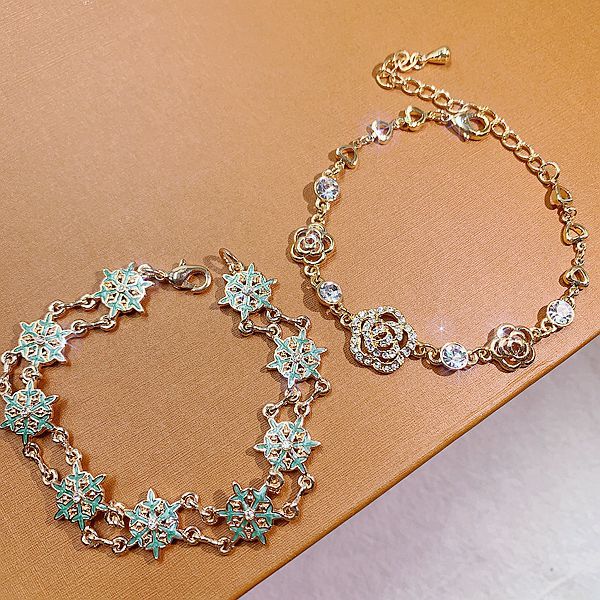 Wholesale 10pcs Vintage Minimalist Turquoise Diamond Bracelet