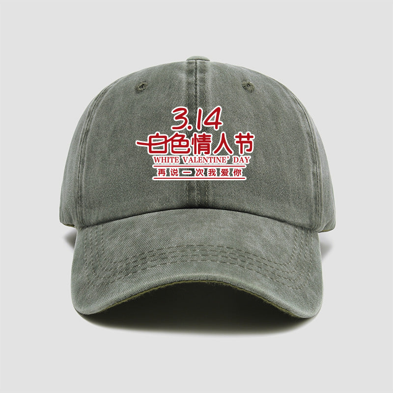 Wholesale March 14th White Day Say I Love You Again Hat Baseball Cap