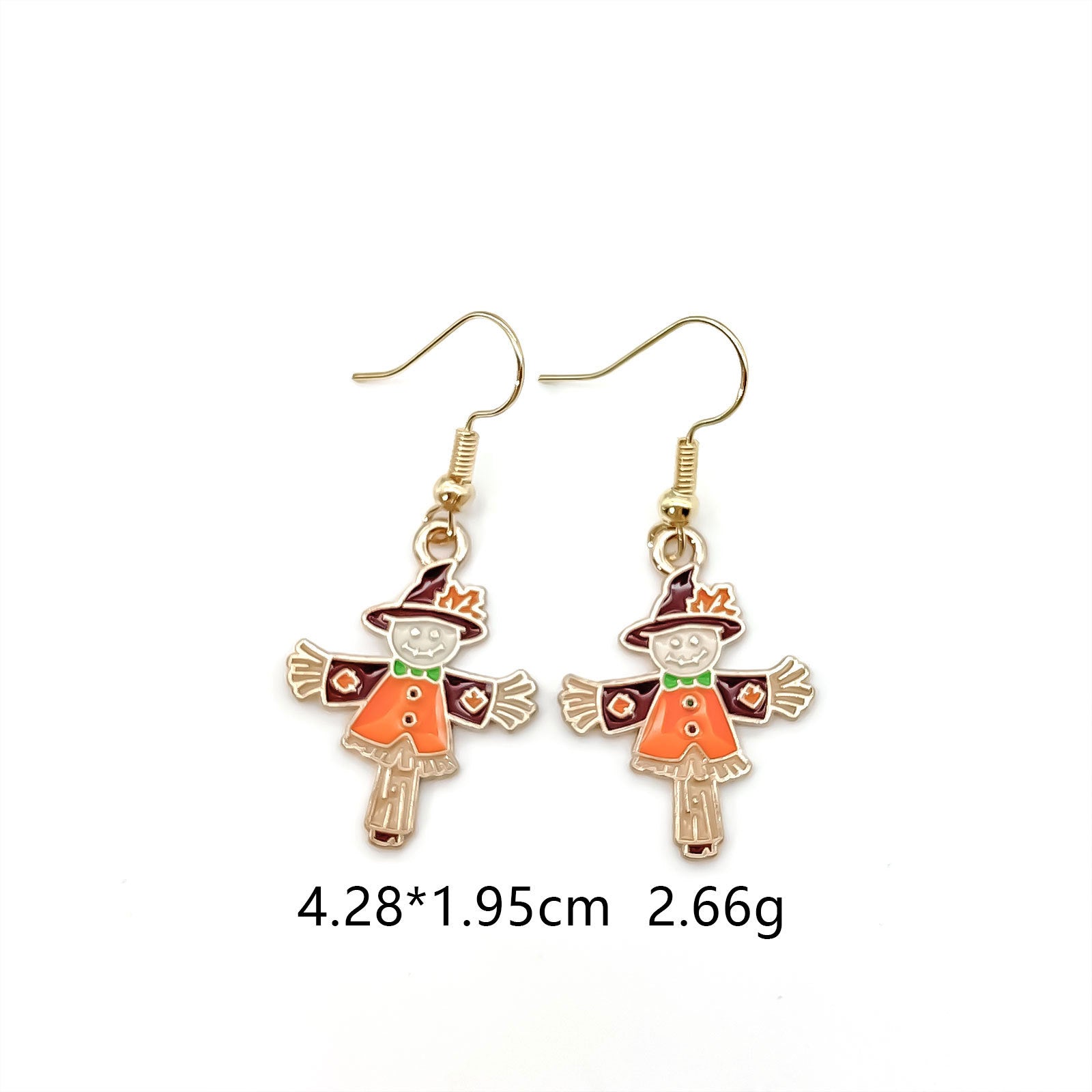 Wholesale Thanksgiving Earrings With Cartoon  Maple Leaf Sunflower Pumpkin Design Zinc Alloy Fall Harvest Jewelry Accessory For Parties