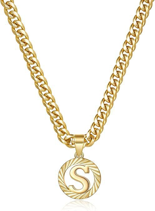 Wholesale Hollow-out 26 gold letter necklace