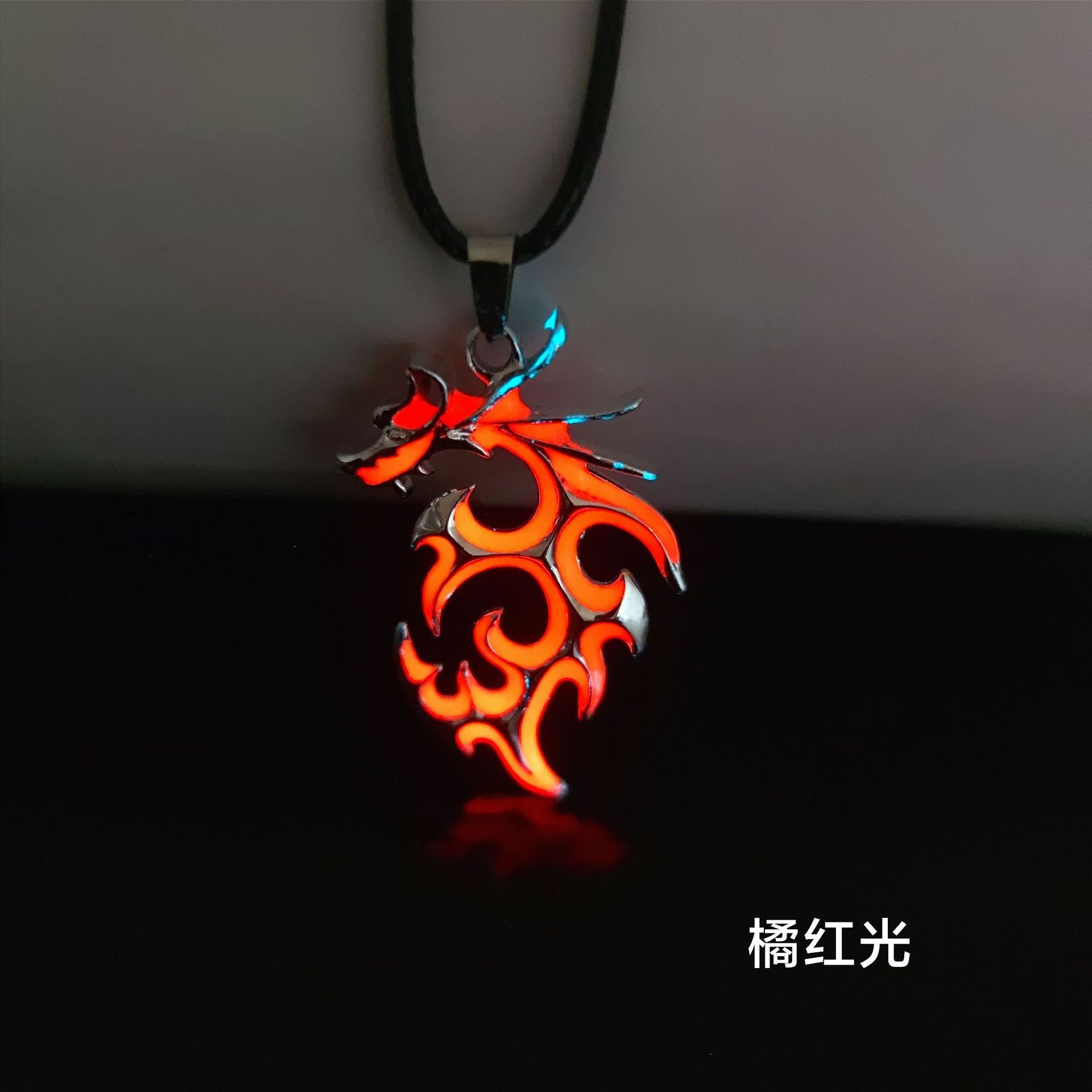 Wholesale Luminous Flame Dragon Necklace