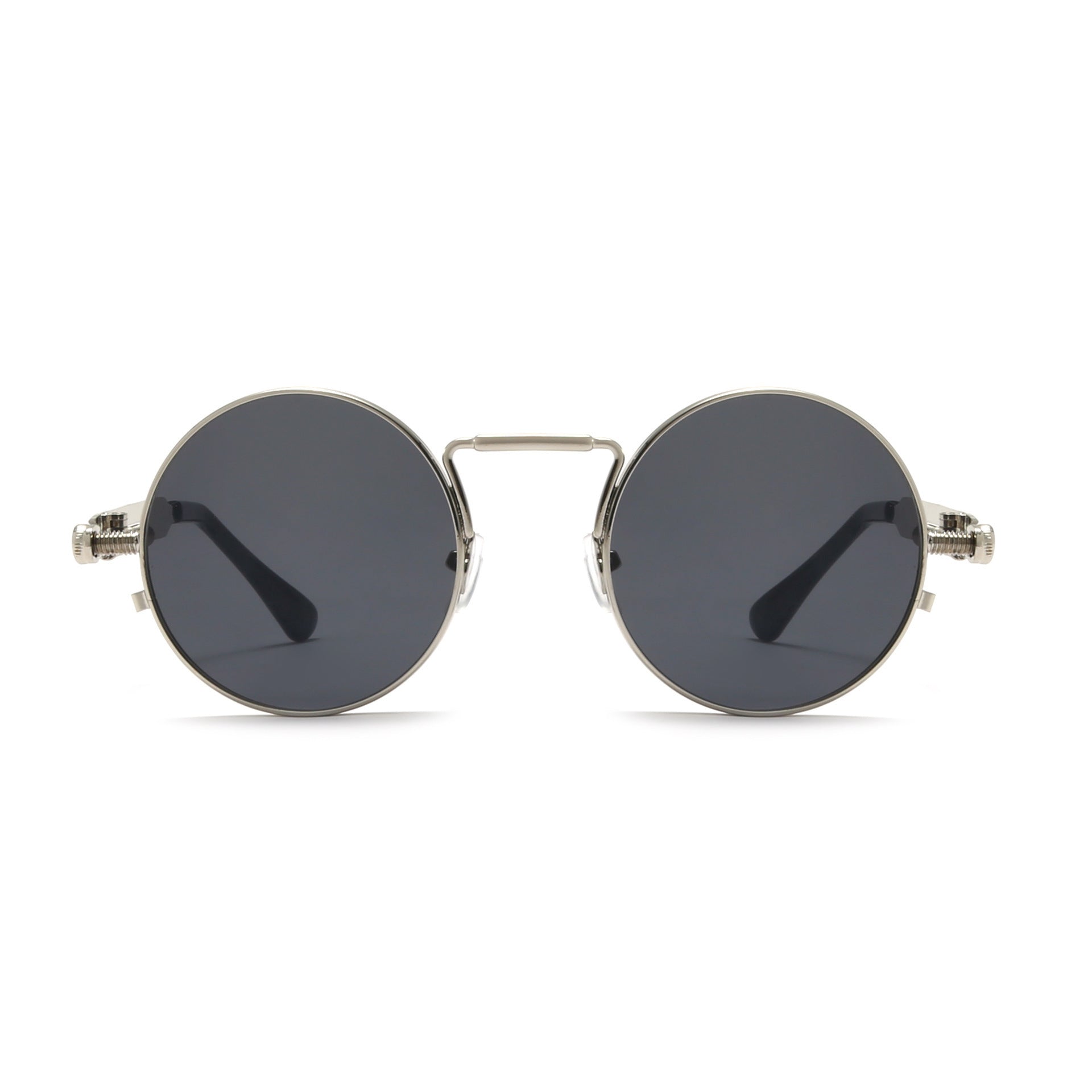 Wholesale Round Steampunk Retro Sunglasses for Men and Women