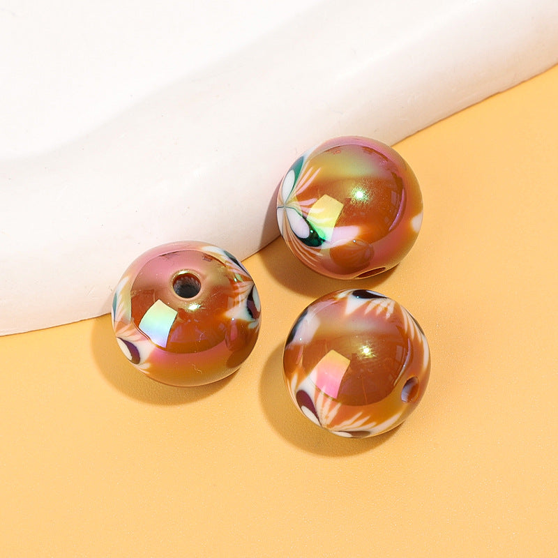 Cuentas de patrón de resina de resina de 100 piezas al por mayor