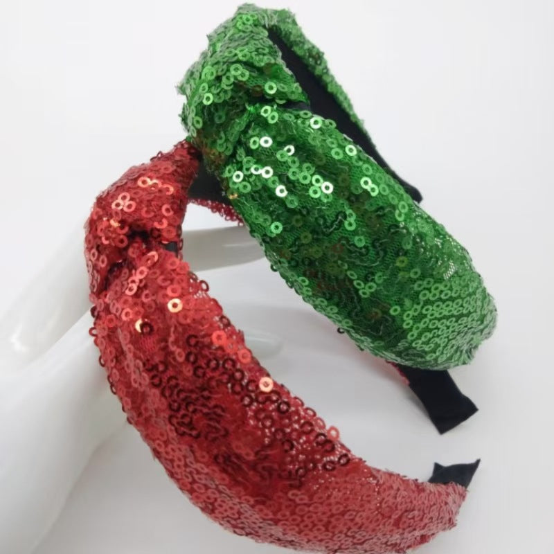 Wholesale Creative Christmas hairband sequins headband