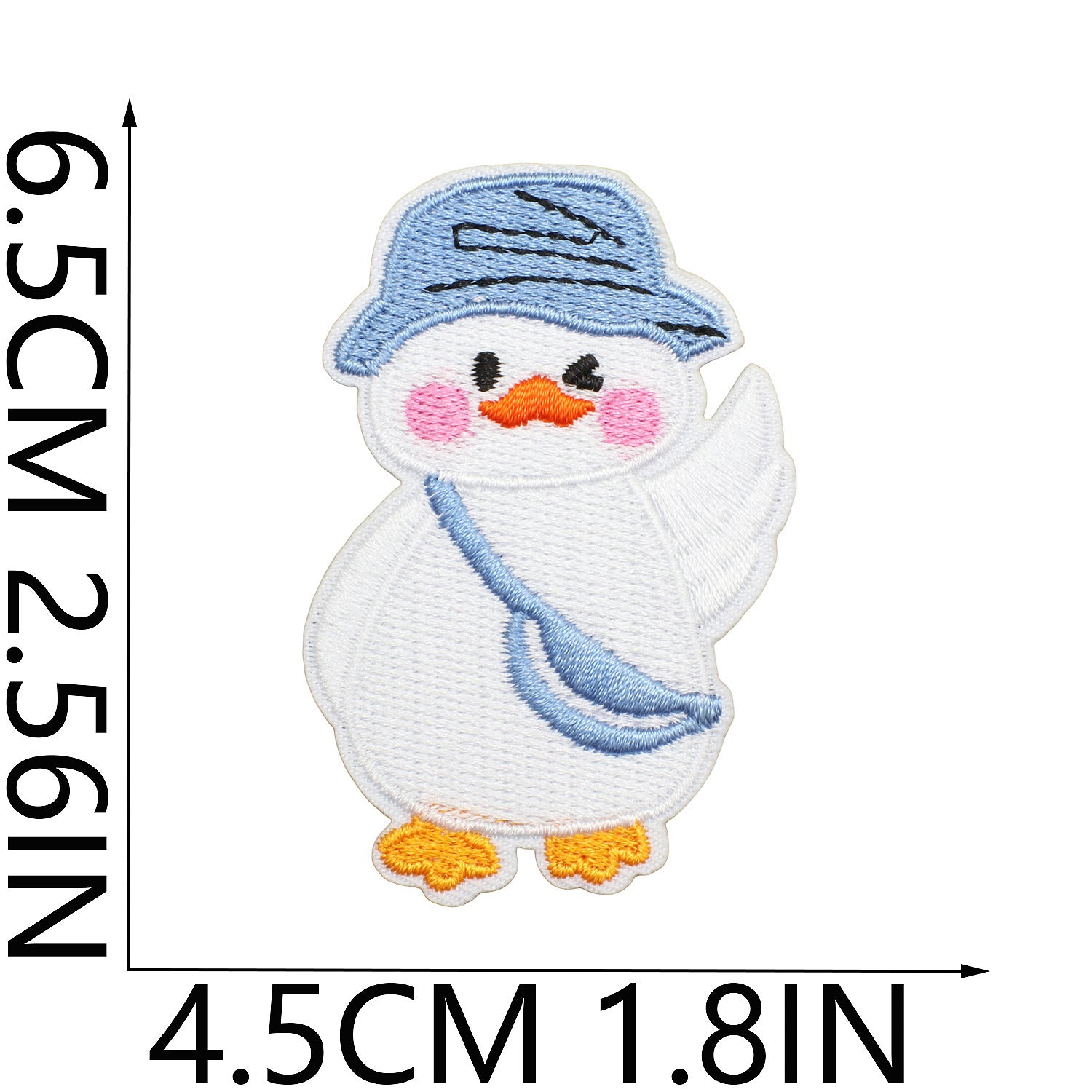 Wholesale Cute duck embroidered patch for children's clothes