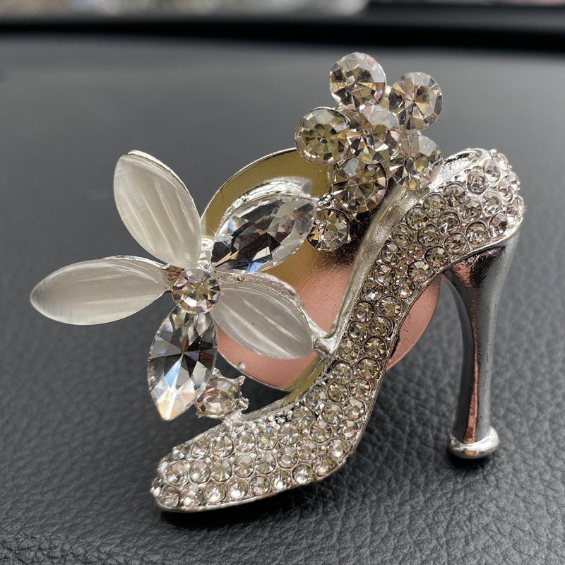 Wholesale Alloy Crystal Shoe Bag Car Aromatherapy Accessories