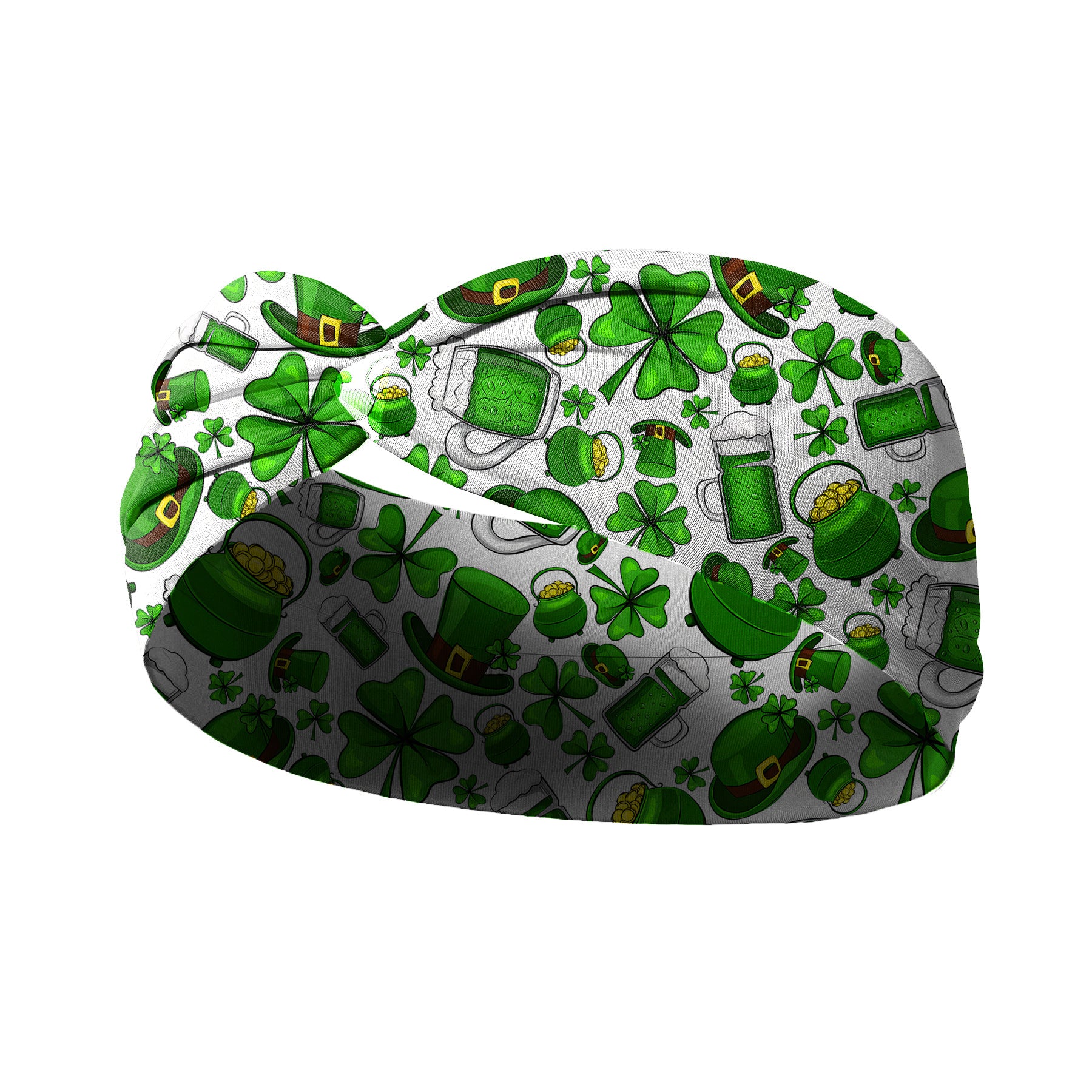 Wholesale St.  Patrick' s Day clover print cross headband