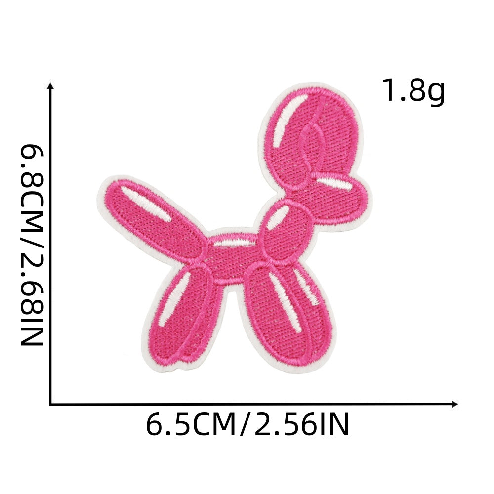 Wholesale Cartoon Pink Bow Embroider Cloth Patch
