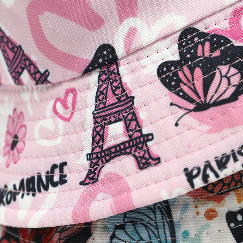 Sombrero de cubo impreso de poliéster al por mayor