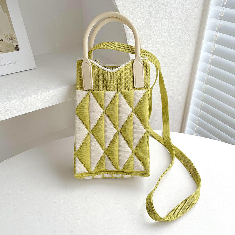 Wholesale Geometry Diamond Bag Mini Polyester One Shoulder Handbag
