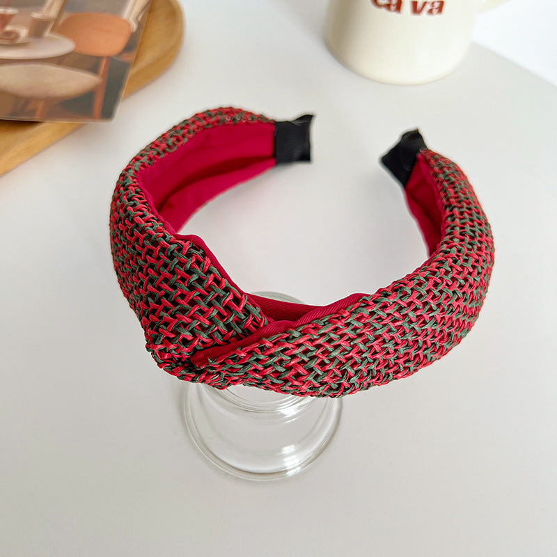 Wholesale Bohemian Autumn and Winter High Skull Knotted Headband